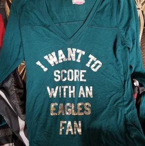 Victoria Secrets Pink Eagles lonsleeve size large